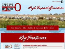 Tablet Screenshot of effertzkeyranch.com